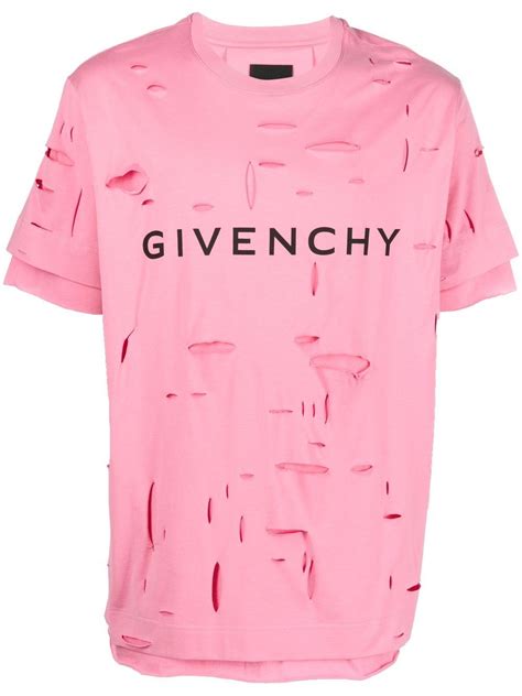 t shirt givenchy femme blanc|givenchy ripped t shirt.